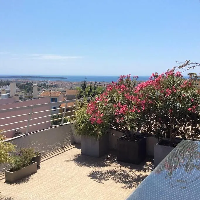Apartmán Studio Vue Mer Panoramique Sur La Baie De Cannes Le Cannet